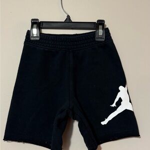 Jordan Kids Black Shorts with White Jumpman